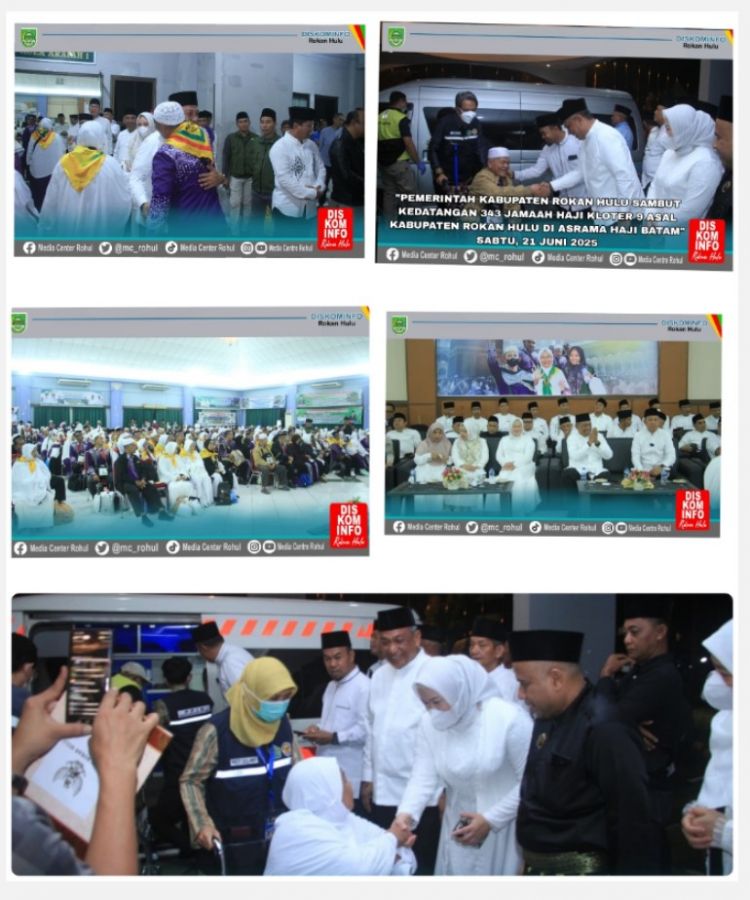 343 Jamaah Haji Kloter 9 Asal Rokan Hulu Tiba Selamat 