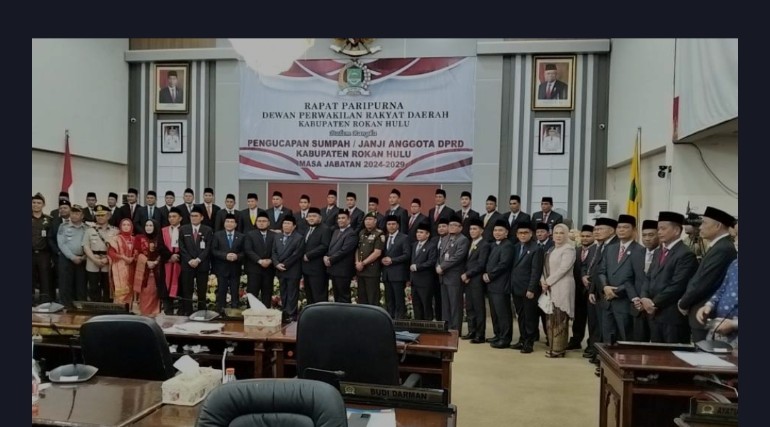 45 Anggota DPRD Dilantik Serta Pengambilan Sumpah dan Janji