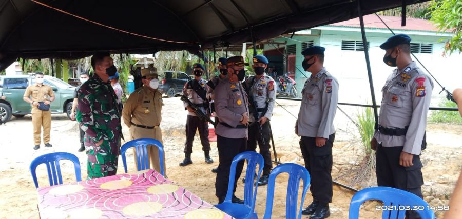 Bupati, Kapolres dan Dandim KPR Tinjau Posko Pengamanan PSU