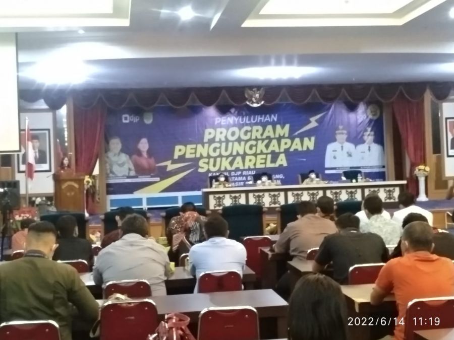 Bupati Rohul Buka Penyuluhan Program Pengungkapan Sukarela KPP Pratama Bangkinang