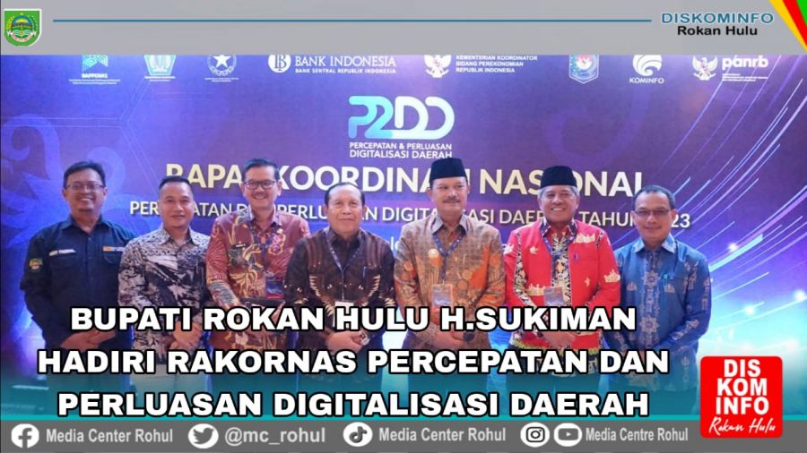 Bupati Rohul H. Sukiman Hadiri Rapat Koordinasi Nasional P2DD
