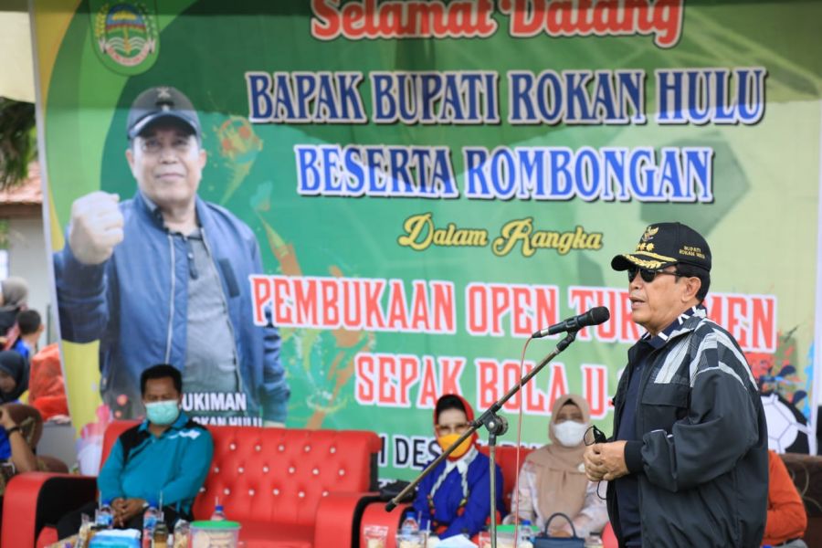 Bupati Rohul H.Sukiman Buka Turnamen Sepak Bola U-15