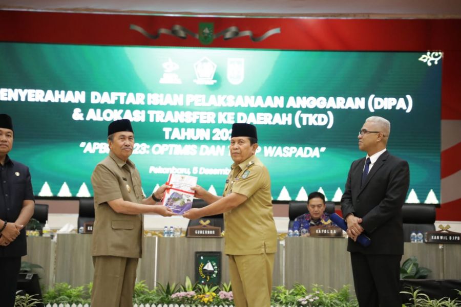 Bupati Rohul Terima DIPA Tahun 2023