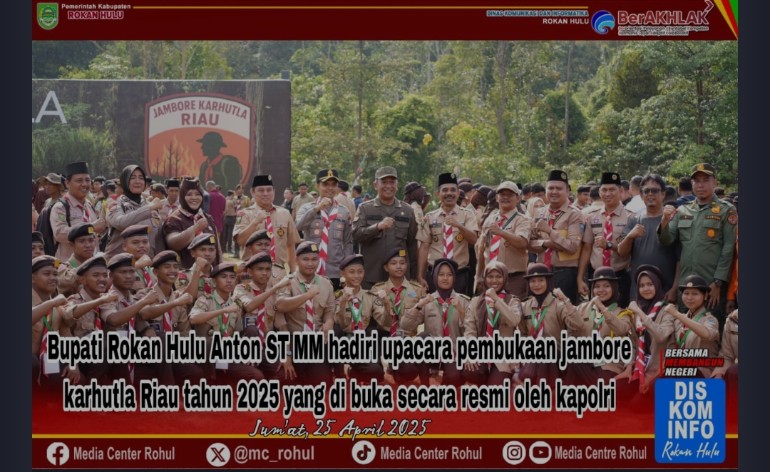 Bupati Rokan Hadiri Jambore Karhutla Riau