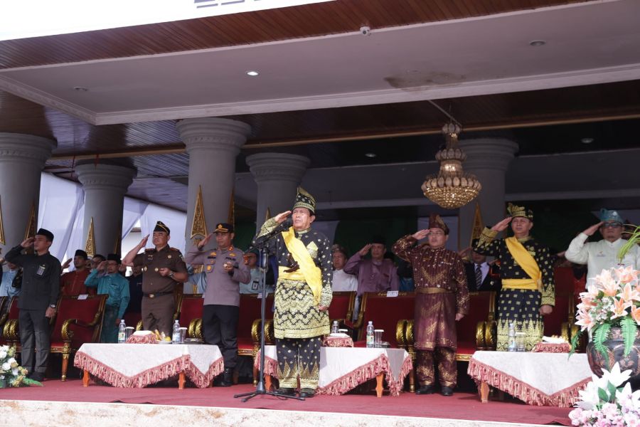 Bupati Rokan Hulu Jadi Irup Peringatan HAB ke 77