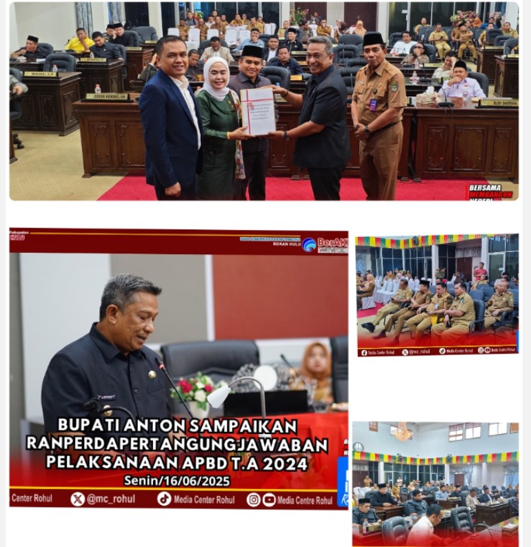 Bupati sampaikan Ranperda Pertangungjawaban Pelaksanaan APBD T/A 2024