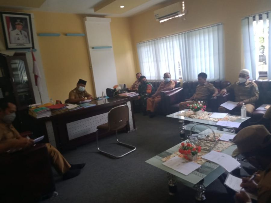 Cegah Penyebaran Civid19 Bulan Ramadhan, Pemcam Kepenuhan Adakan Rapat Gabungan