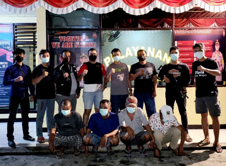 Diduga 4 Orang Warga Muara Dilam Di Tangkap Polisi