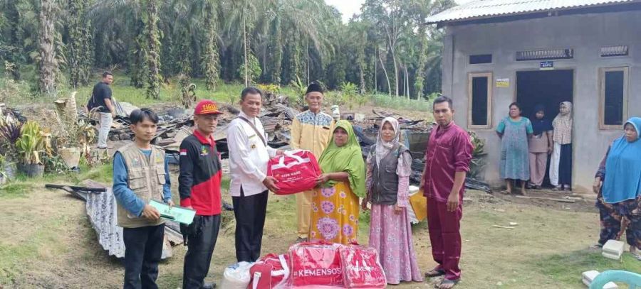 Dinsos P3A Rohul Bantu Korban Kebakaran