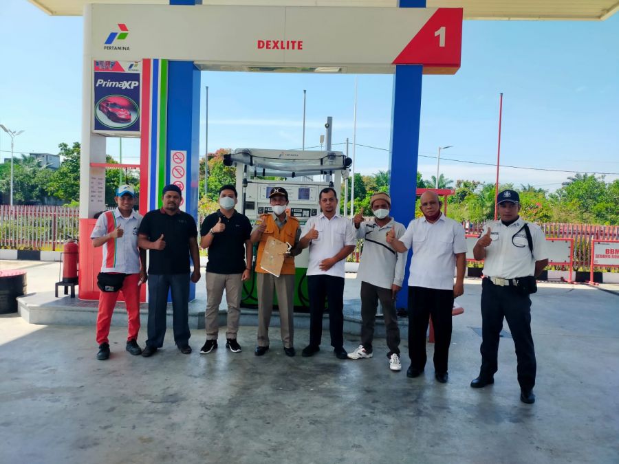 Disperindak Rohul Lakukan Pengawasan Si Setiap SPBU