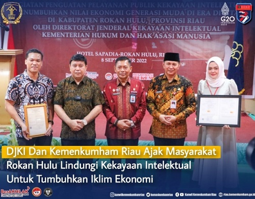 DJKI dan Kemenkumham Riau Ajak Masyarakat Rohul Lindungi Kekayaan Intelektual