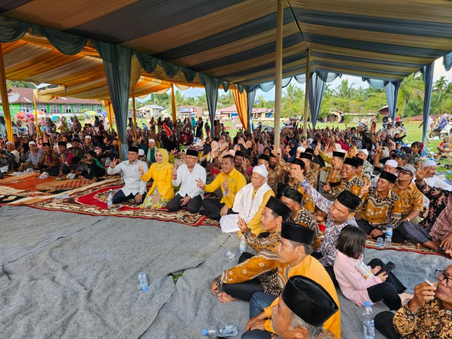 Dua Mantan Kepala Daerah Riau Ikut Kampanye Dialogis Evi Juliana, SE.MM di Koto Intan