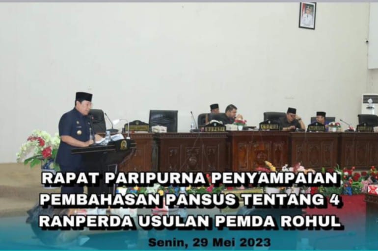 Empat Ranperda Usulan Pemda Rohul, Satu Telah Disetujui Menjadi Perda