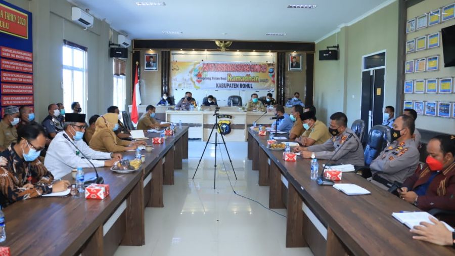 Giat Rapat Koordinasi Satgas Covid-19 Menjelang Bulan Suci Ramadhan 1442 H