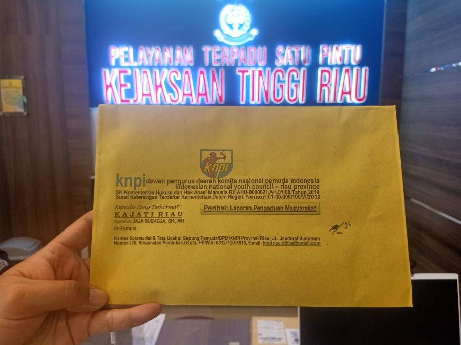 Hari Ini KNPI Riau Resmi Laporkan 5 Fraksi dan 16 Anggota DPRD Kuansing ke Kejaksaan Tinggi
