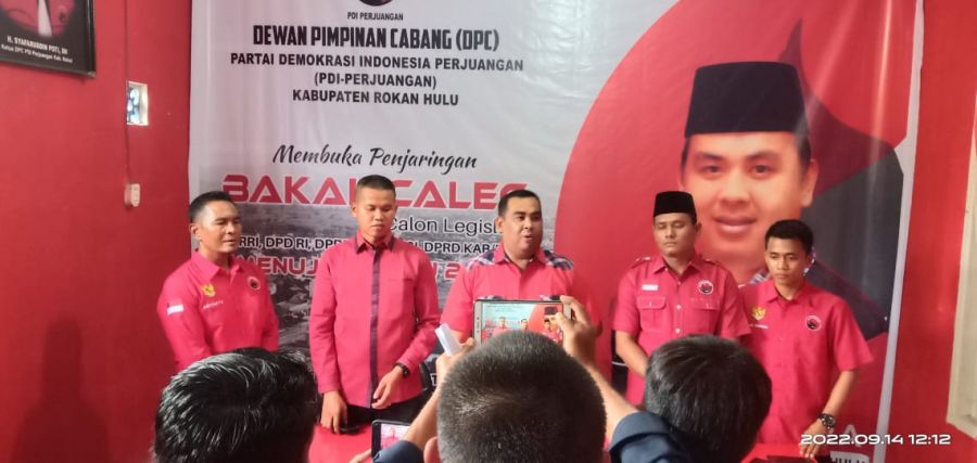 Hari Ini, PDIP Rohul Buka Penjaringan Bakal Caleg 