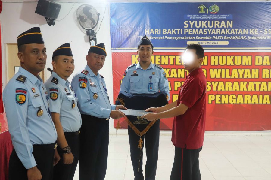 Hari Raya Tri Suci Waisak 2567 BE/2023, 1 WBP Lapas Pasir Pengaraian Terima Remisi