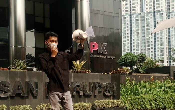 Himarohu Jakarta Aksi Didepan Gedung Merah Putih KPK RI, Ternyata Persoalan Disdikpora Rohul