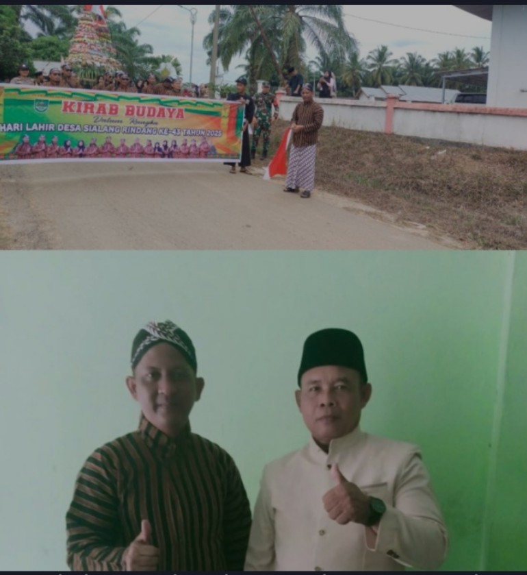 HUT ke-43 Desa Sialang Rindang Dirayakan dengan Kirab Budaya