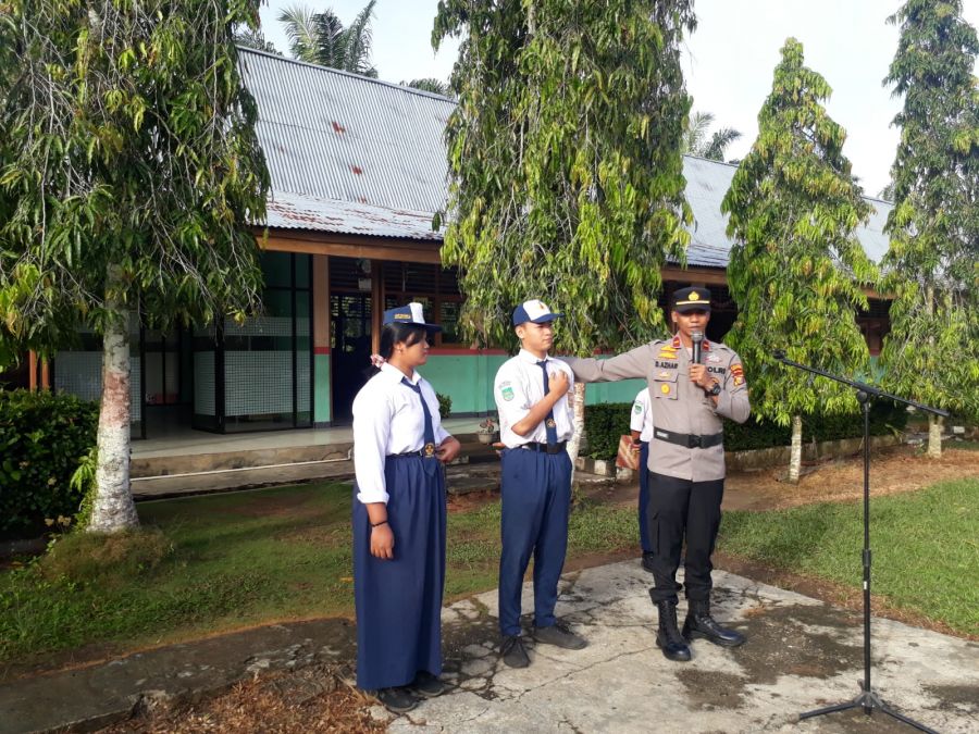 Jadi Irup Di SPMN 3 Rambah Hilir, Simak Pesan Penting Kapolsek Ipda Deby Azhar SH
