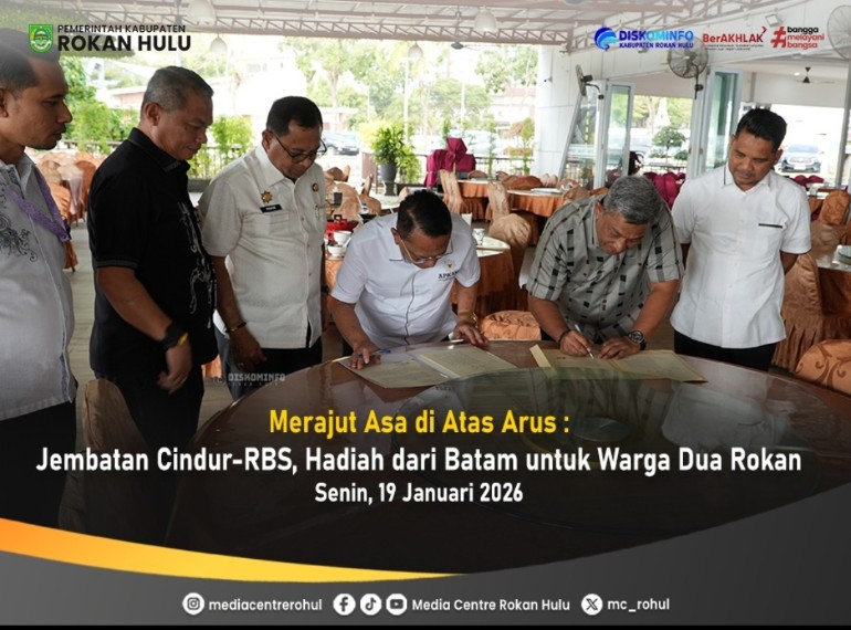 Jembatan Cindur-RBS, Hadiah dari Batam untuk Warga Dua Rokan