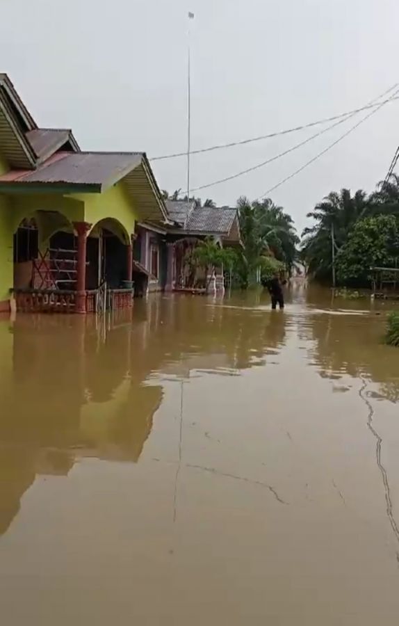 Kades Sontang Zulfahrianto : Curah Hujan Masih Tinggi! Warga Dihimbau untuk Waspada
