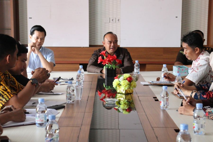 Kajari Rohul Rapat OPD Optimalkan PAD Dari Pajak