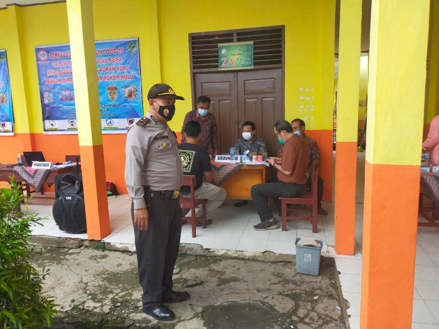 Kapolres Printahkan Kapolsek Monitoring Vaksinasi Covid-19