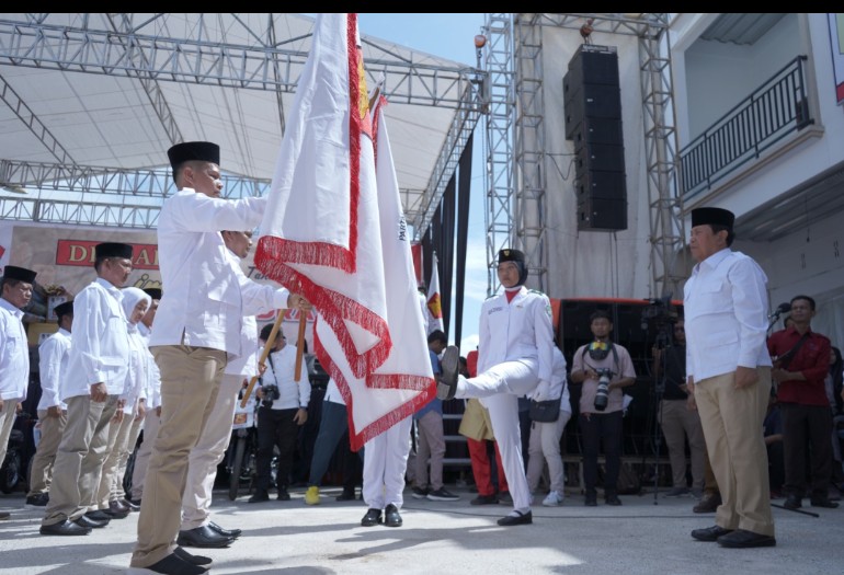Ketua PAC Rambah Jhon Kanedy Resmi Dikukuhkan oleh Ketua DPC Gerindra Rohul H Sukiman