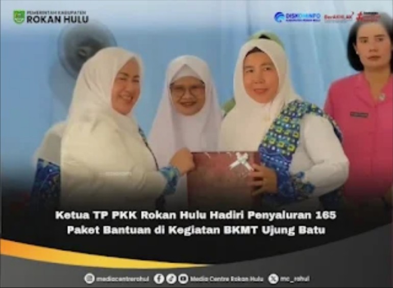 Ketua TP. PKK Hadiri Penyaluran 165 Paket Bantuan 