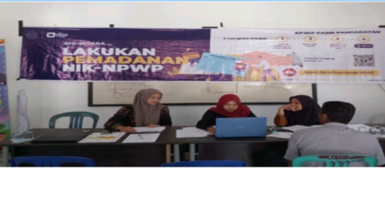 KP2KP Pasir Pengaraian Buka Layanan Pajak di Kantor Desa Rambah Muda dan Rambah Hilir