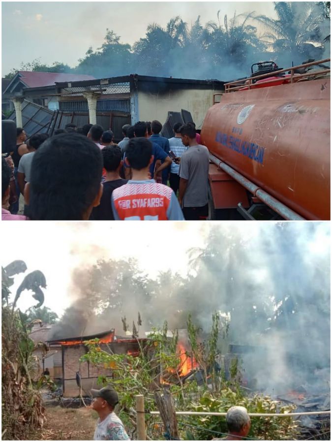 Kebakaran di kecamatan Rambah Hilir Kembali Terjadi, Masyarakat Minta Pengadaan Mobil Damkar