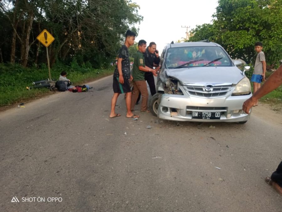 Laka Lantas di Simpang SKPD, Seorang Korban Tewas, Polsek Rambah Hilir Gerak Cepat Berikan Bantuan