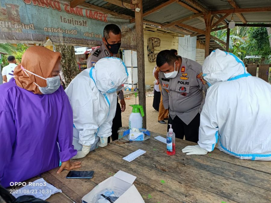 Menakan Penyebaran Covid 19, Polres Rohul Dan 5 Puskesmas Adakan Percepatan Vaksinasi
