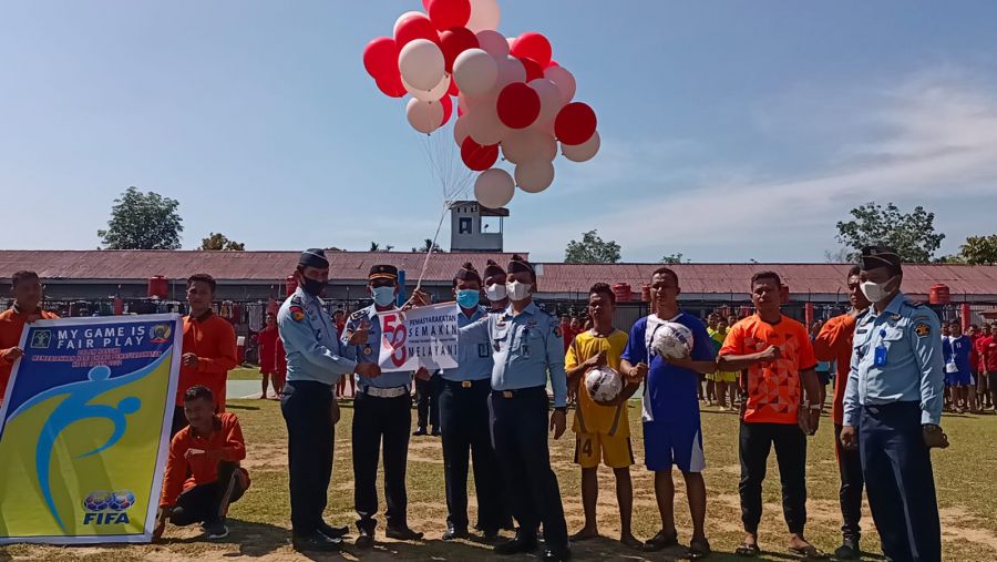 Meriahkan Hbp Ke-58, Lapas Pasir Pengaraian Kanwil Kemenkumham Riau Gelar Porsenap