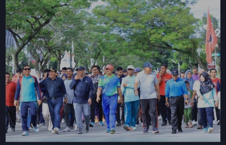 Meriahkan HUT Ke-25 Rohul, Gelar Jalan Santai & Rohul Expo