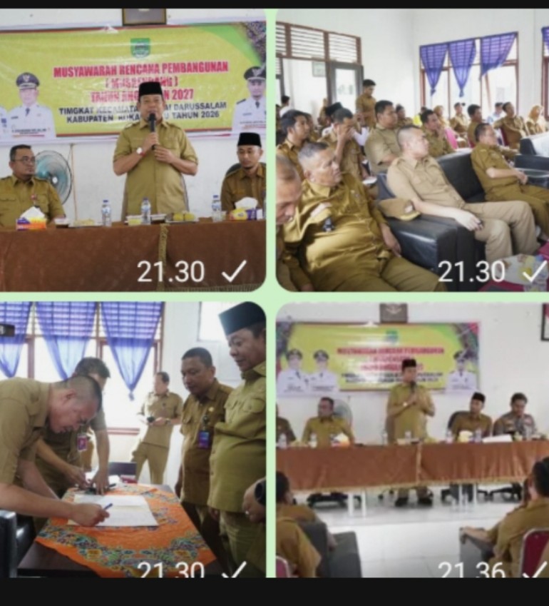 Musrenbang Kecamatan Bonai Darussalam RKPD Tahun 2027 Berjalan Lancar