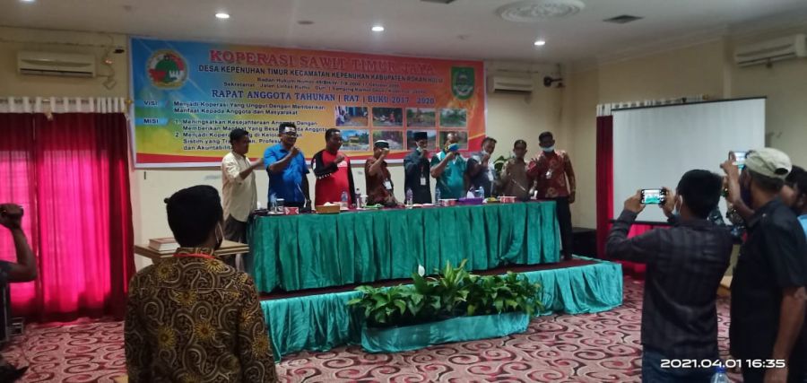 Pengurus Koperasi Sawit Timur Jaya Gelar RAT Sekaligus Pemilihan Pengurus