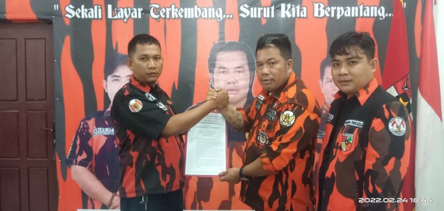 Junaidi Lubis Terima SK Sebagai Ketua PAC Pemuda Pancasila Kecamatan Bangun Purba