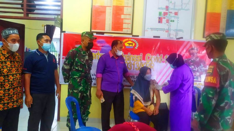 Percepat Penyaluran Vaksinasi Bagi Masyarakat, Ratusan Warga Desa Pasir Baru Antusias Ikuti Vaksin