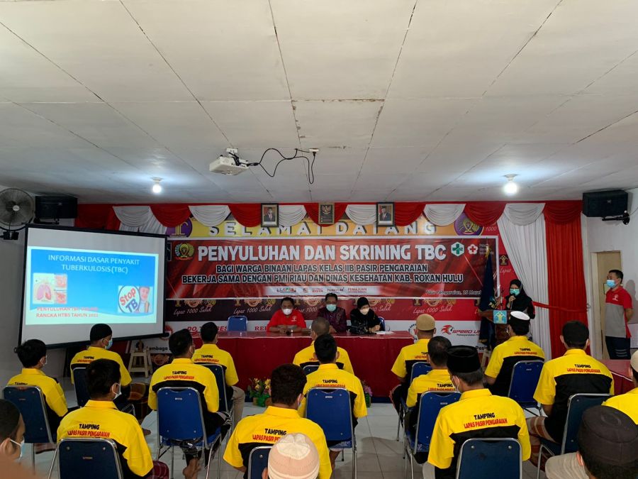 Lapas Kelas IIB Pasir Pengaraian Bersama Kanwil Kemenkumham Riau Gelar Penyuluhan dan Skrinning TB