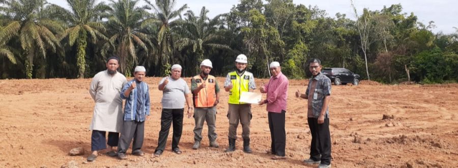 Persiapan Pembangunan SDIT, PT SSL Kerahkan Eskavator