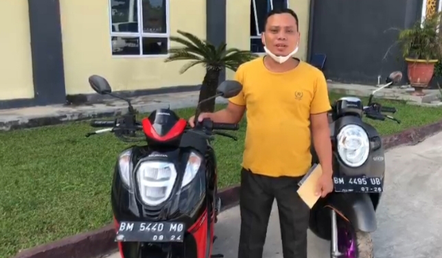 Polisi Berhasil Kembalikan Motor Korban Curanmor di Rohul