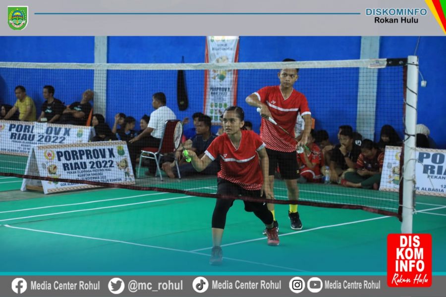 Porprov X Riau di Kuansing 2022, Bulutangkis Ganda campuran Rohul melaju ke Quarter Final