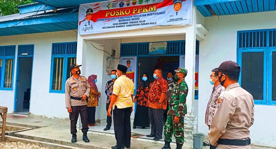 PPKM Mikro Diberlakukan, Tiga Desa di Kecamatan Rambah Didirikan