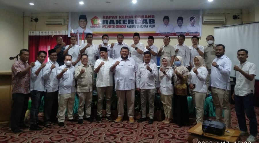 Rakercab Awal Tahun, DPC Partai Gerindra Targetkan 12 Kursi di Pileg 2024 Mendatang
