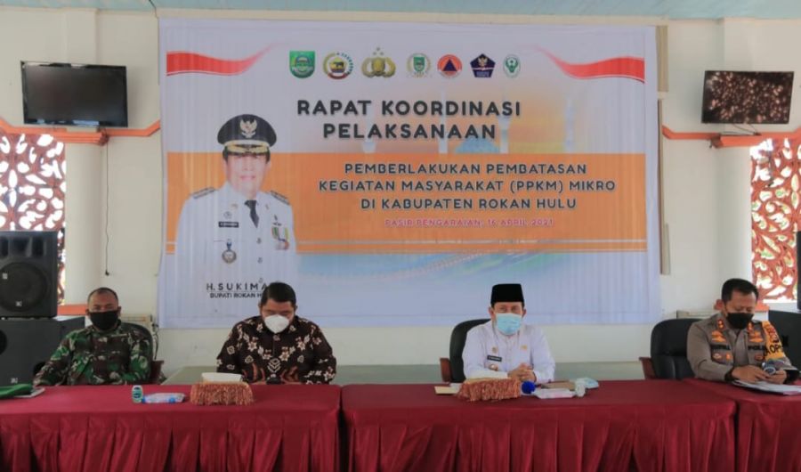 Rakor PPKM Berbasis Mikro Di Rohul