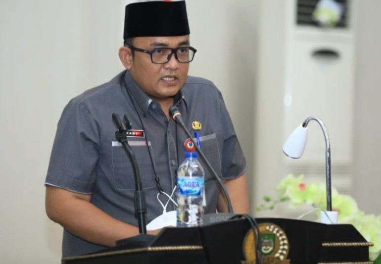 Rapat Paripurna DPRD, Sekda Rohul Sampaikan Pertanggungjawaban APBD TA. 2021