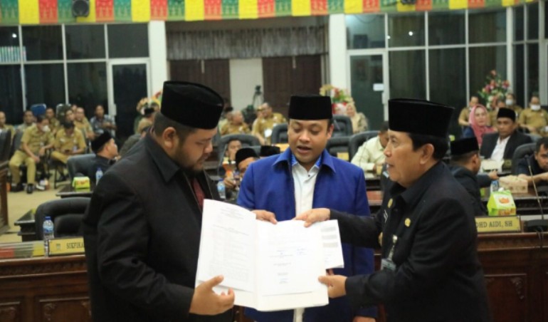 DPRD Rohul Adakan Rapat Paripurna Penyampaian Laporan Banggar KUPAD dan PPAS