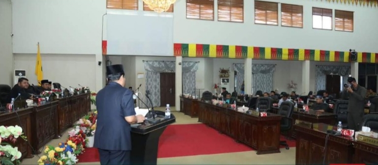 Rapat Paripurna Penyampaian Pembahasan Pansu